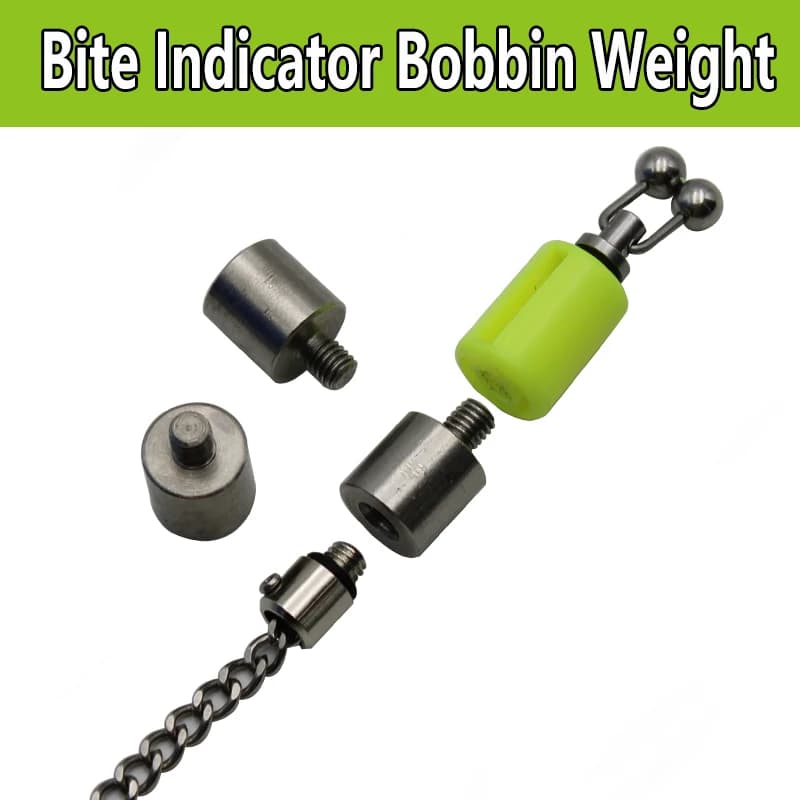 Connecteurs pour swingers d'alarme carpe - indicateurs drop off en chaîne acier inox 2 pièces