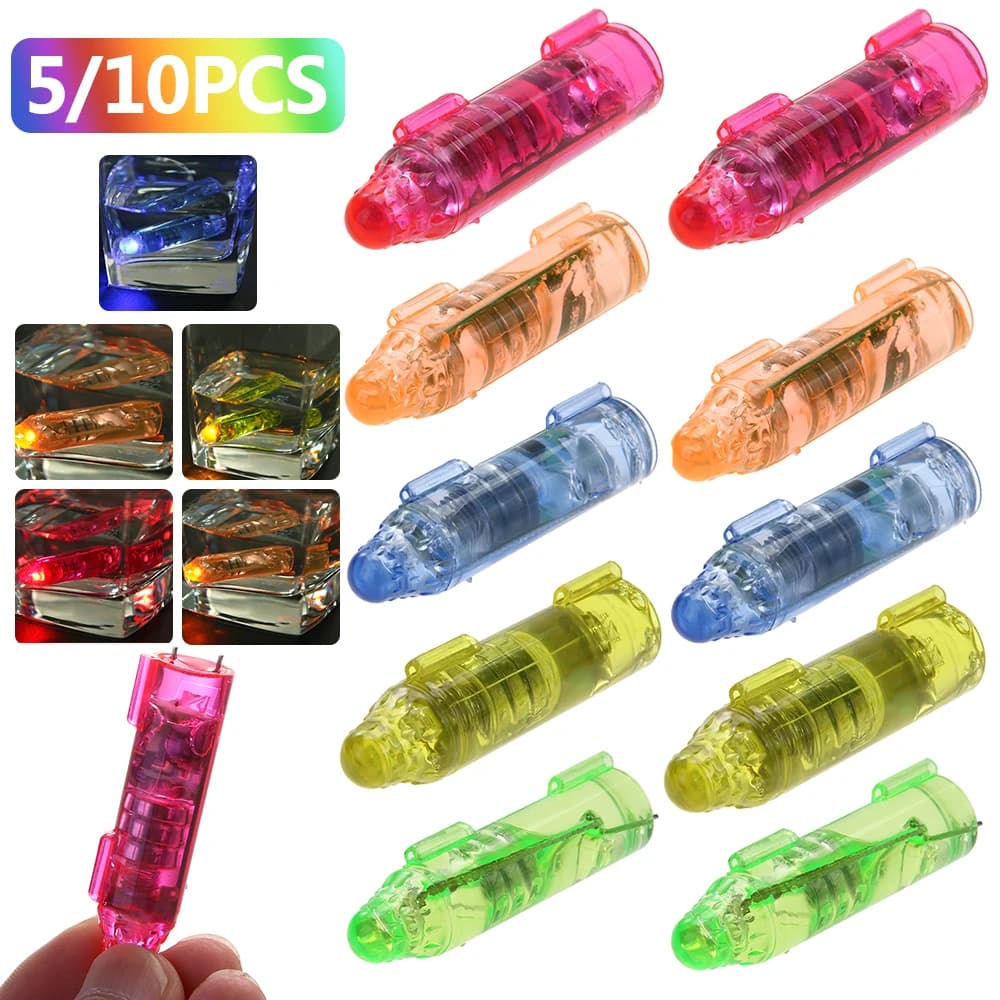 Lumières d'appât LED pour pêche en profondeur - Set TOPLY 10 pièces avec indicateurs pour leurres