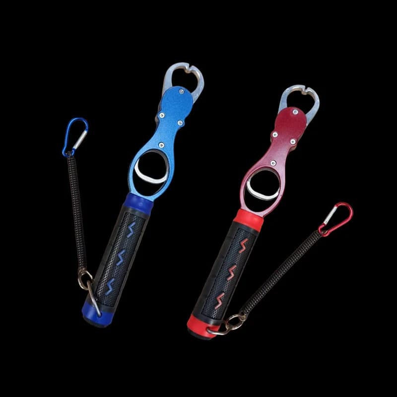 Pince à lèvres pour poisson portable en alliage d'aluminium avec balance - Accessoire pêche hiver