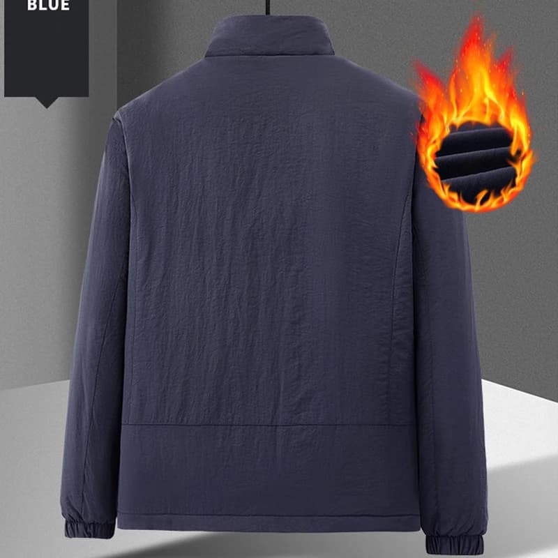 Veste Jeep Spirit homme printemps automne - Veste col montant casual chaude - Veste coupe-vent couleur unie