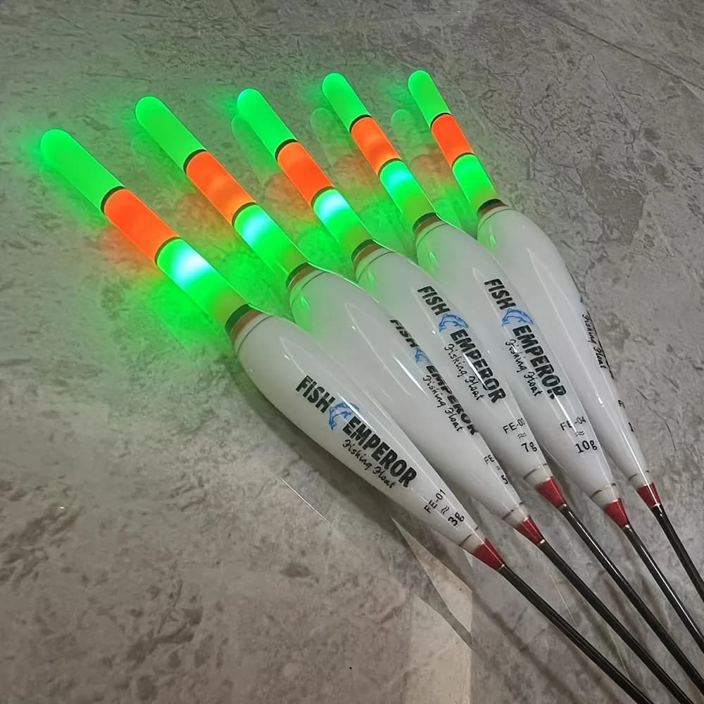 Flotteur lumineux électronique 2 pièces pour pêche de nuit grande flottabilité CR425, matériel de pêche estival 2024