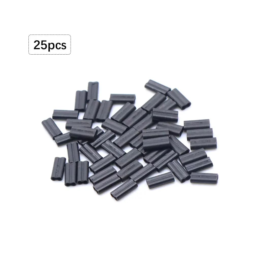 25 tubes de sertissage fluorocarbone pour montage Chod Rig et accessoires carpe, manchons Krimps pour ligne Boom