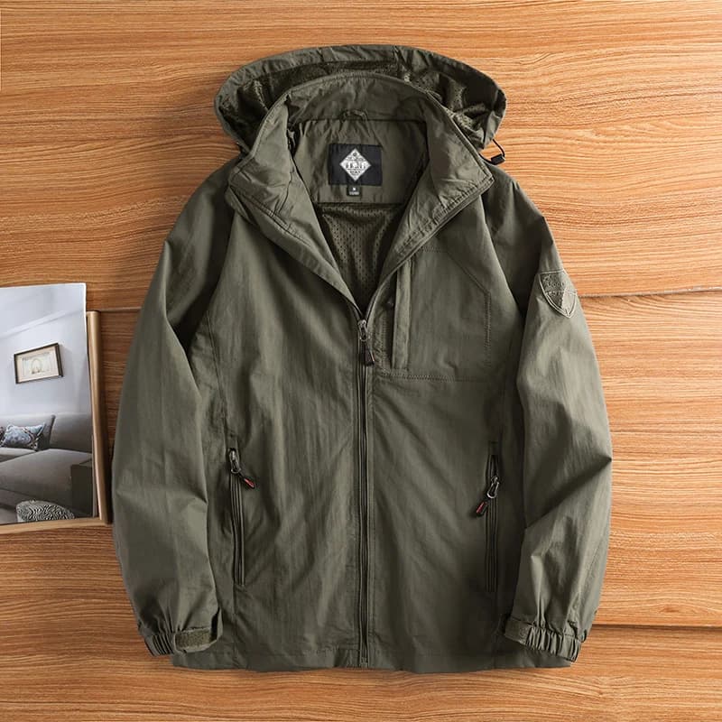 Veste quick-dry pêche automne - Vêtement technique respirant pour pêche active