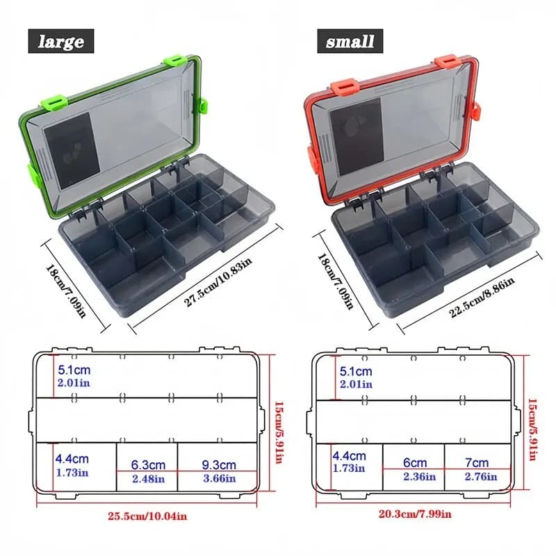 Boîte de pêche grande capacité pour accessoires, leurres et hameçons - Organisation carpiste