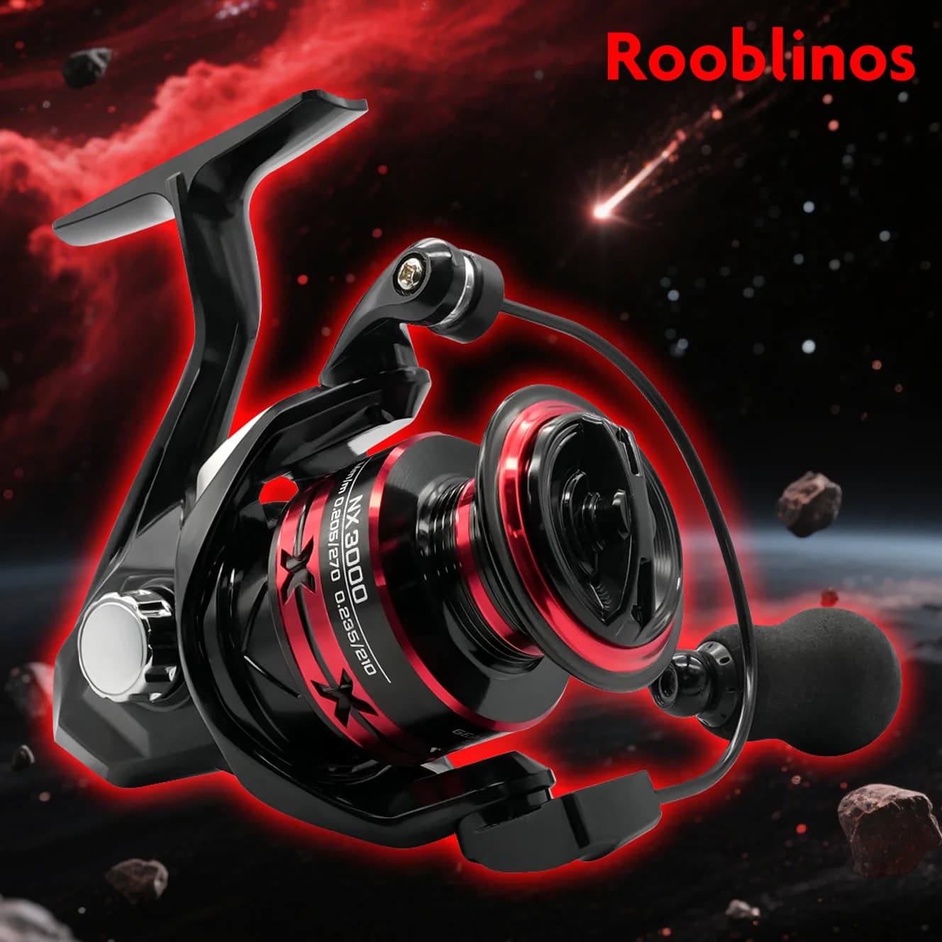 Moulinet spinning Rooblinos NX pour eau salée et douce - Bobine métal interchangeable gauche/droite