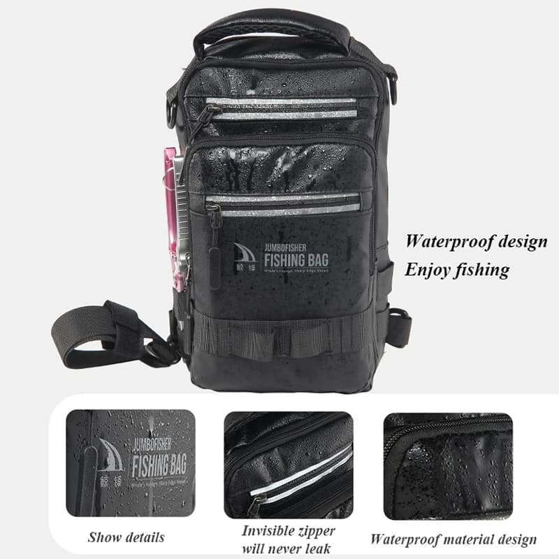 Sac à dos tactique léger pour pêche - Boîte à matériel multifonction et sac de pêche extérieur pour équipement