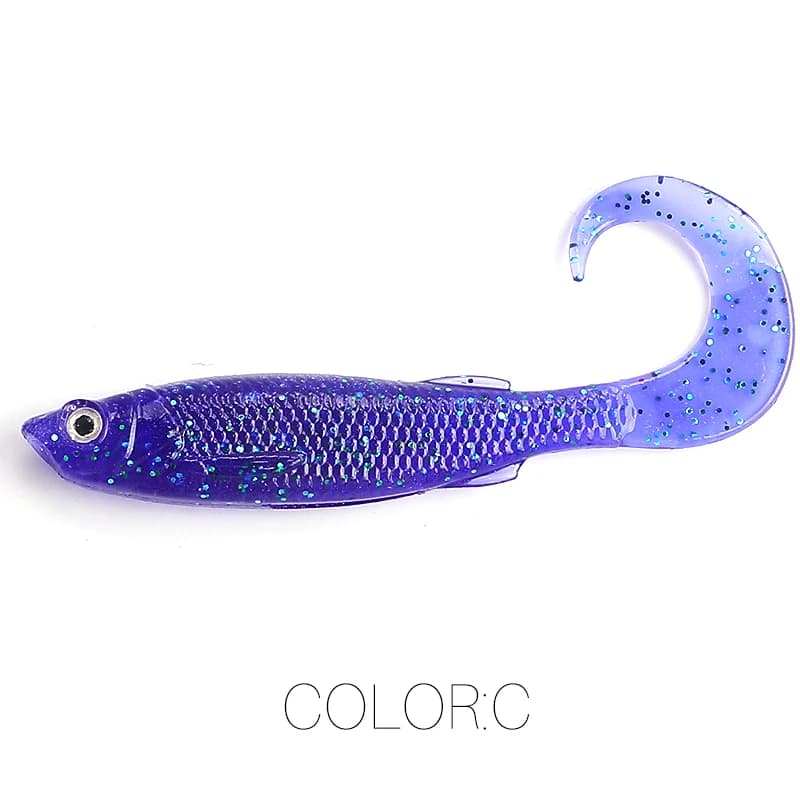 Leurre souple Supercontinent Swimbait Shad 5cm 6.5cm 2023 - Appât T Tail avec yeux 3D pour brochet sandre