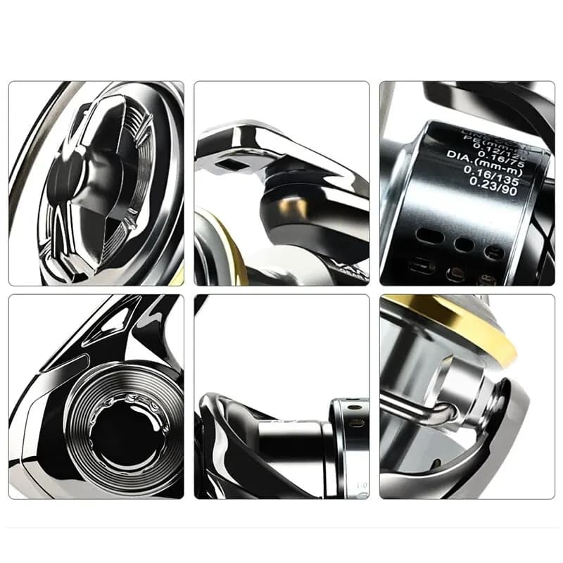 Moulinet de pêche spinning Meredith VanPes série anti-corrosion avec roulements lisses et frein de 8kg