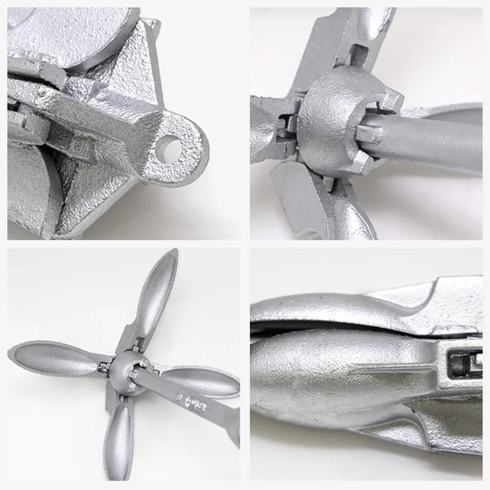 Ancre grappin pliante inox pour kayak et canoë - 0.7kg à 1.5kg - Accessoire bateau pêche marine