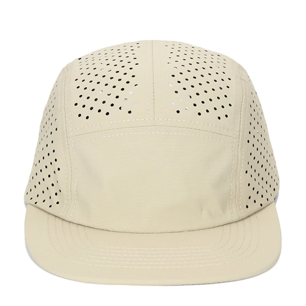 Casquette running perforée légère cinq panneaux pour hommes - Protection solaire séchage rapide
