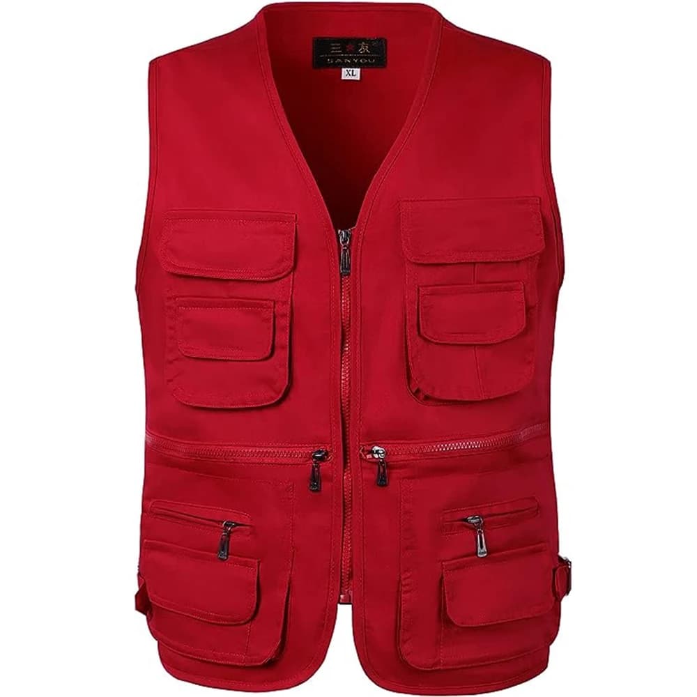 Veste légère homme pêche et randonnée été avec multiples poches cargo S à 6XL