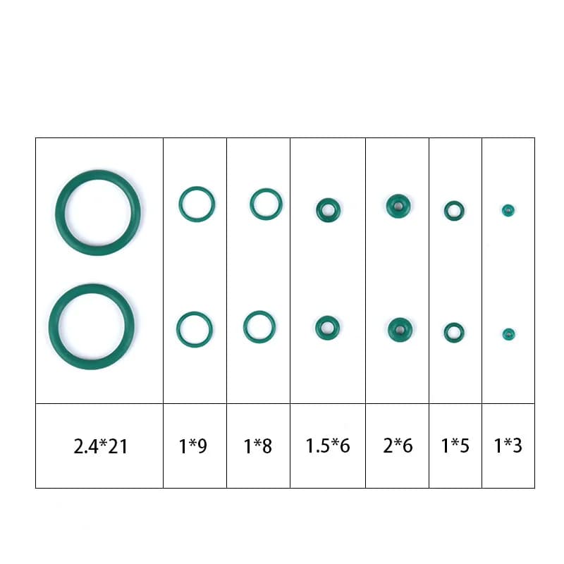 Joint torique silicone plat vert pour pistolet airsoft GBB Glock 17 étanchéité optimale pêche tactique