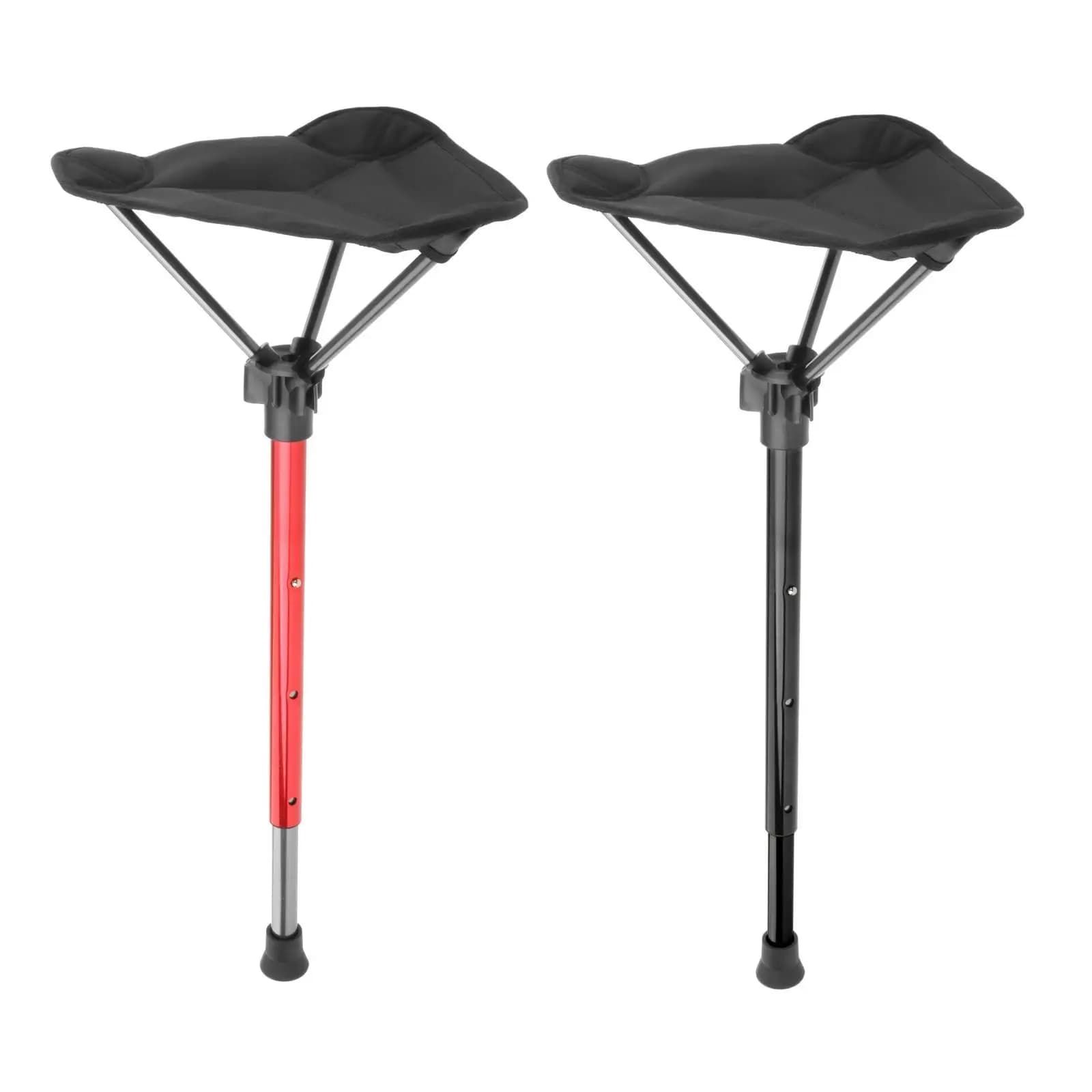 Tabouret de camping pliable réglable - Siège léger pour pêche, randonnée et barbecue