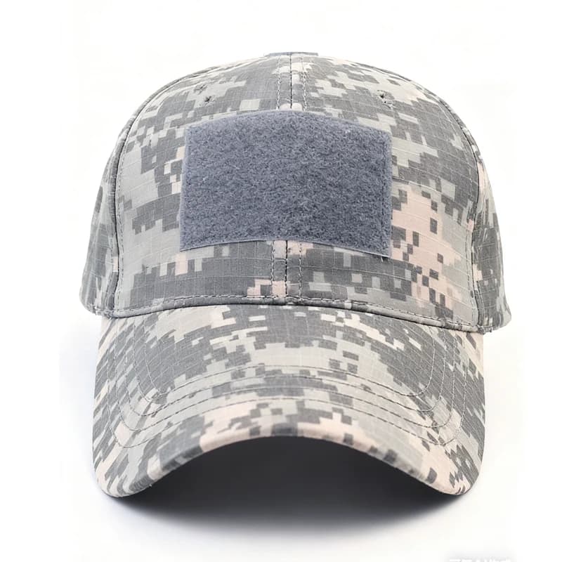 Casquette camouflage pêche tactique unisexe - Chasse camping réglable magic tape quotidien