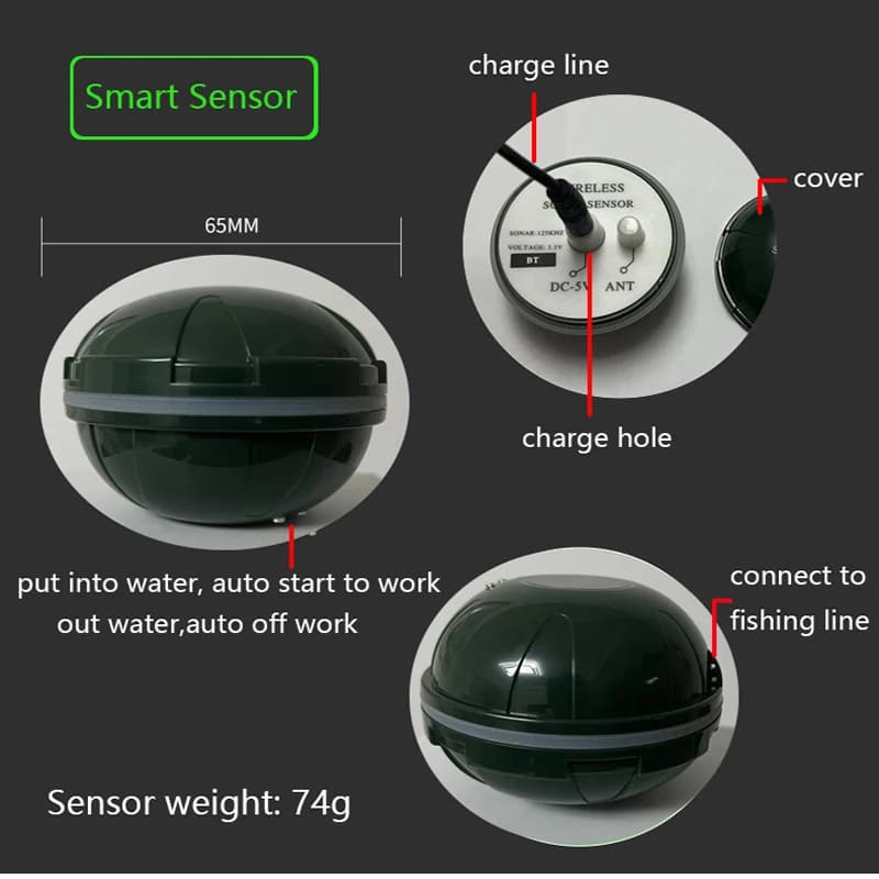 Sonar smartphone capteur Bluetooth intelligent finder pêche visualisation Android iOS France