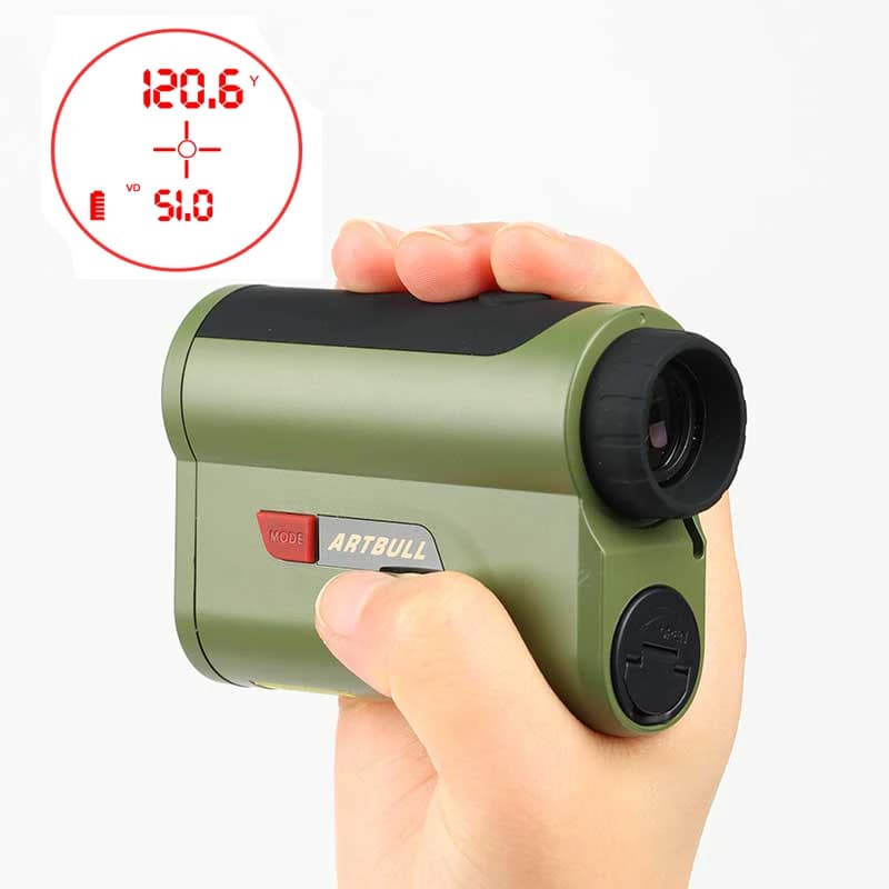 Télémètre laser chasse 2000 yards OLED rouge - Amplification 7x pour pêche et outdoor