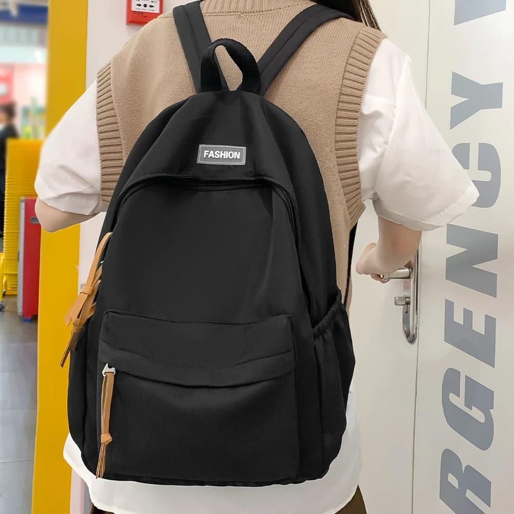 Sac à dos simple pour étudiants pêcheurs - Collège, lycée, université - Style décontracté polyvalent