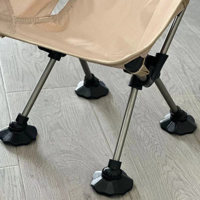 Lot 4 protections pieds anti-dérapantes pour tabouret pêche et camping 13-16mm