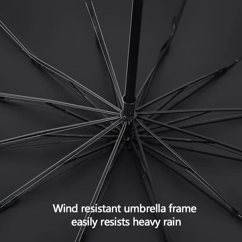Parapluie homme grande taille 130cm pliable professionnel anti-vent imperméable protection UV pêche