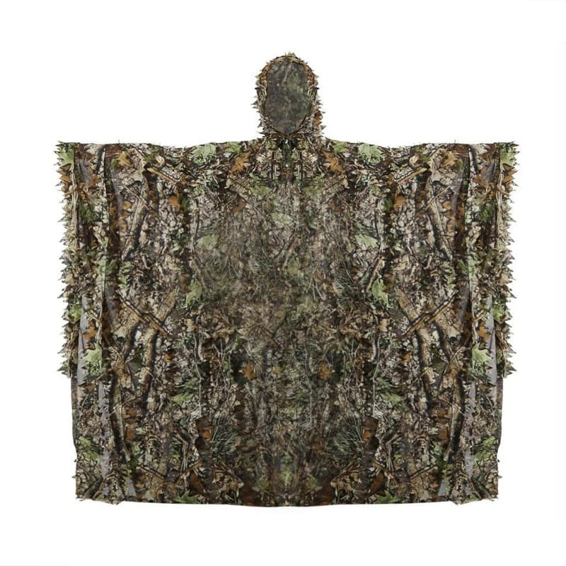 Combinaison ghillie unisexe camouflage feuilles - Tenue jungle tactique pour pêche et chasse