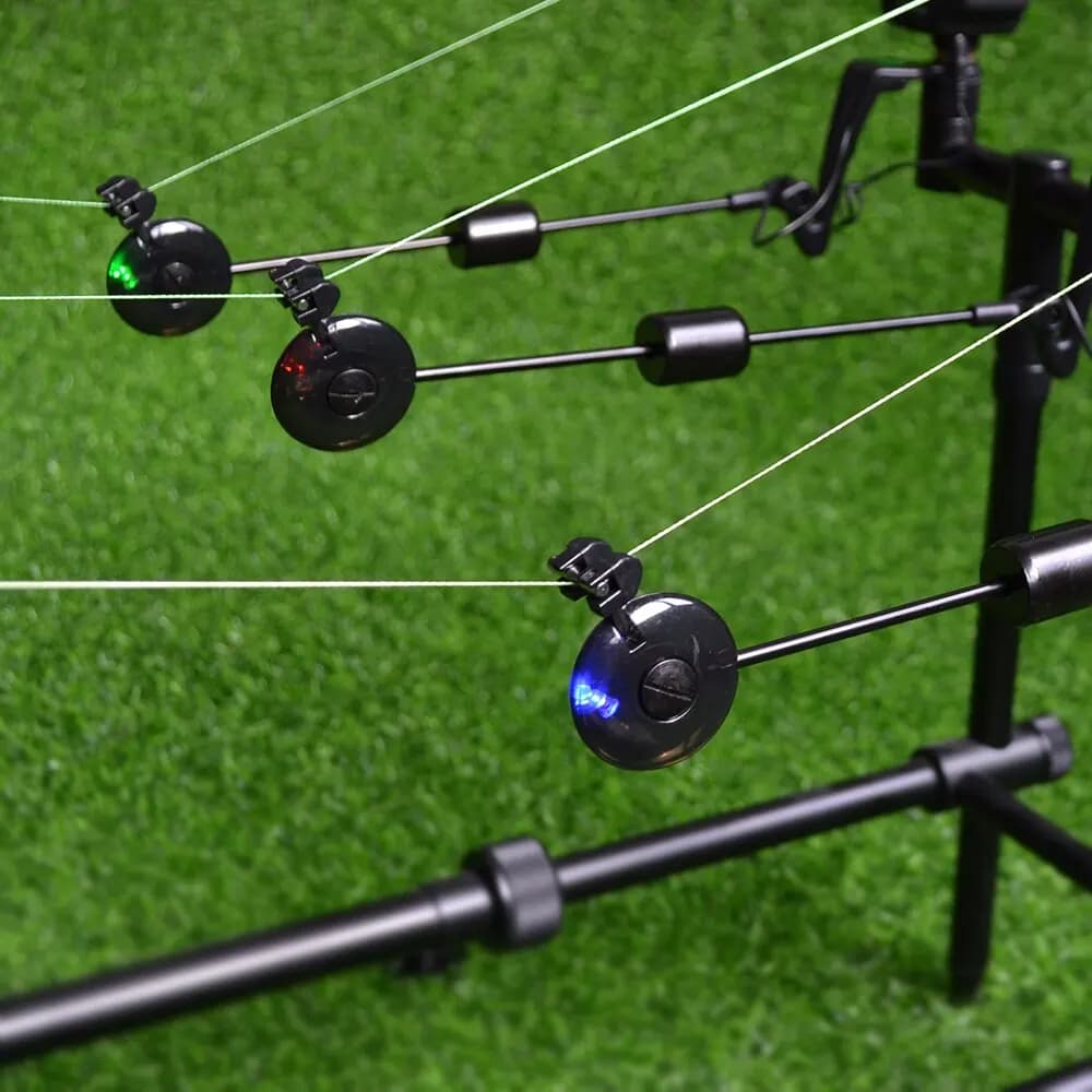 Indicateur de touche LED Hirisi Swingers Drop Off 4 couleurs pour pêche à la carpe - Matériel de pêche