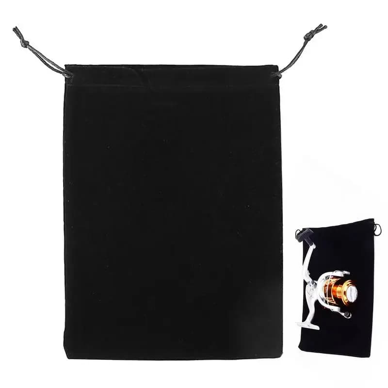 Sac de protection moulinet pêche avec cordon de serrage pour rangement transport matériel de pêche