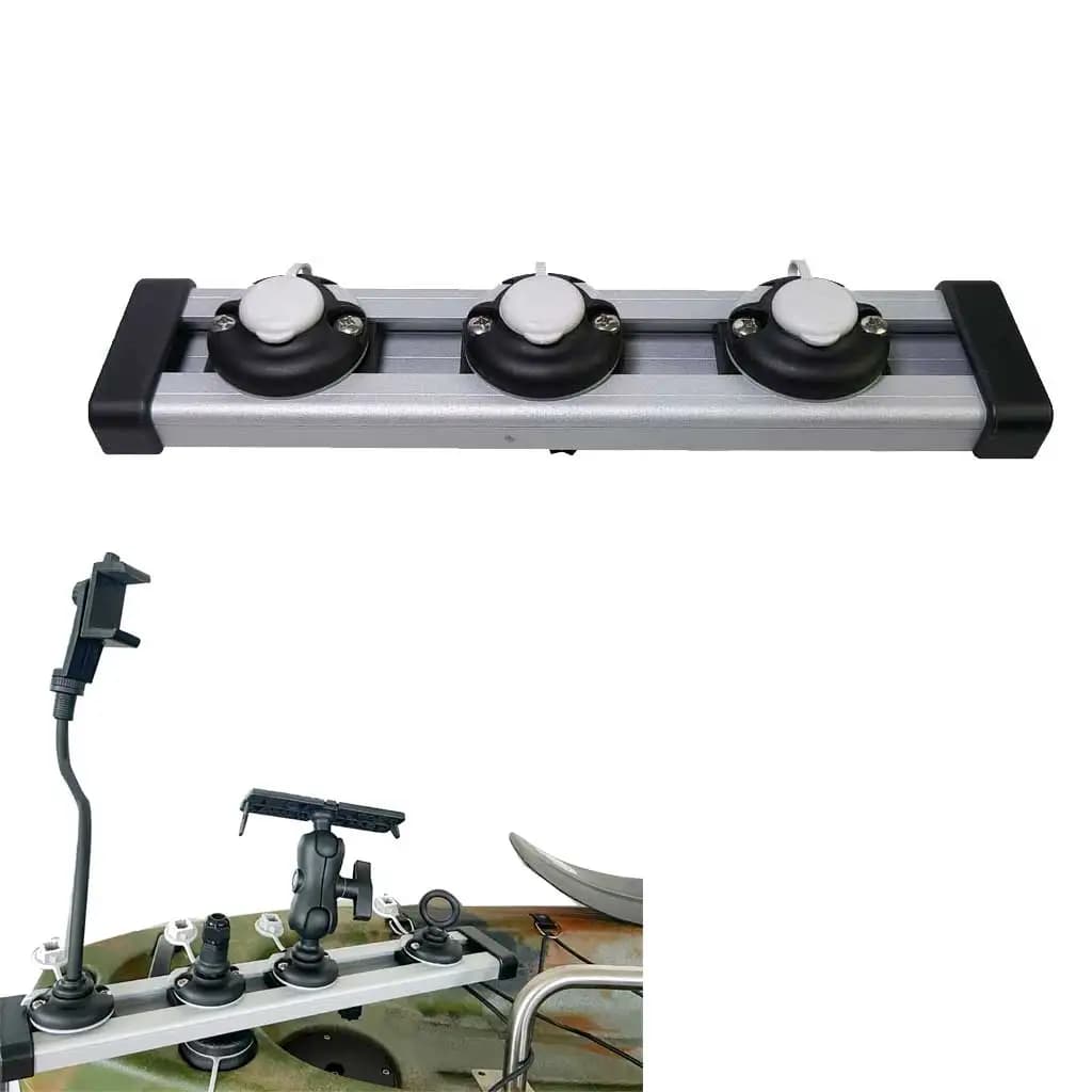 Rail de fixation universel pour kayak bateau gonflable canoë - Support DIY pour accessoires de pêche et rame