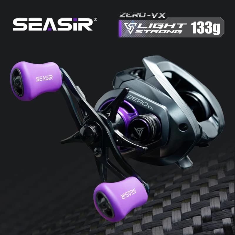 Moulinet Baitcasting Ultralight Seasir ZERO-VX 133g - Rapport 7.6:1 - Pêche en Eau Douce et Salée