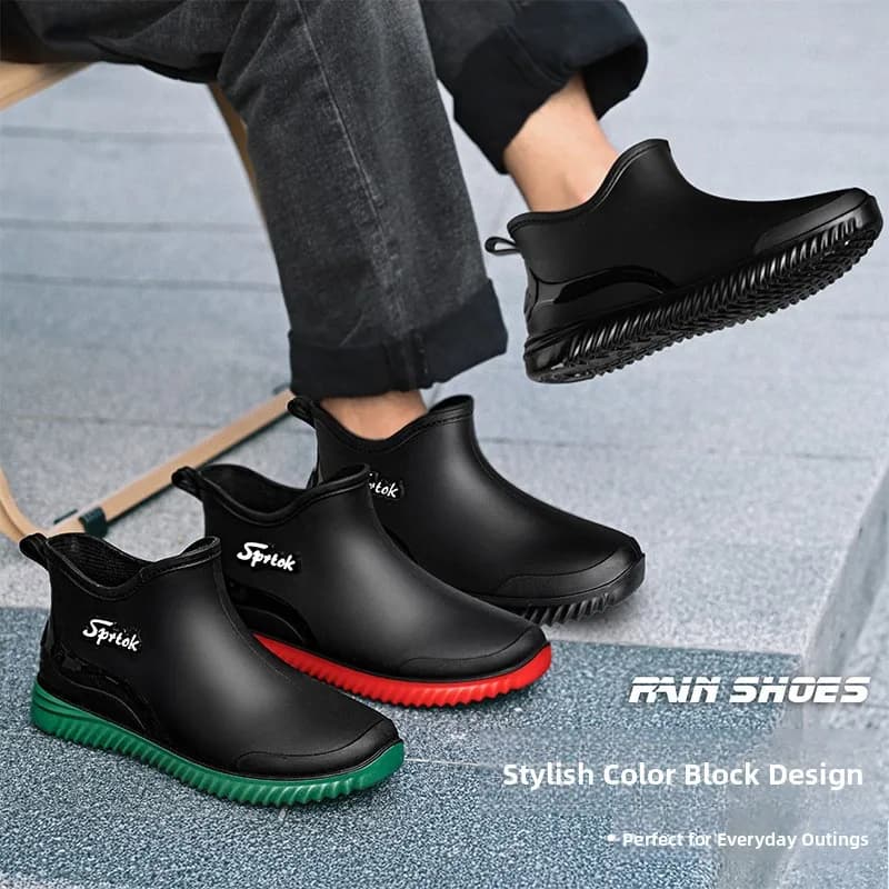 Bottes de pêche imperméables homme antidérapantes PVC respirantes pour travail extérieur et wading