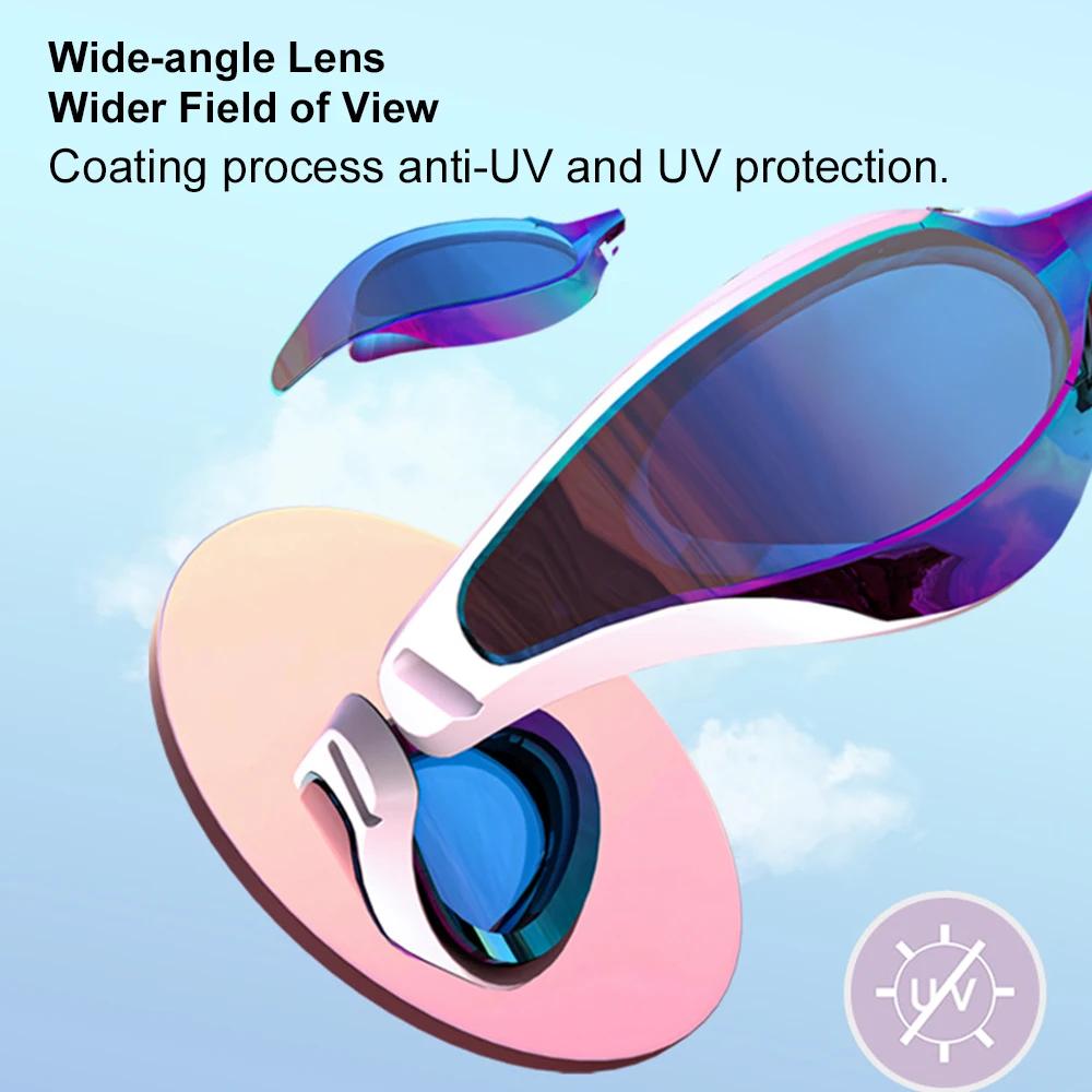 Nouveautés 2024 : lunettes natation adultes professionnelles étanches grand angle anti-UV