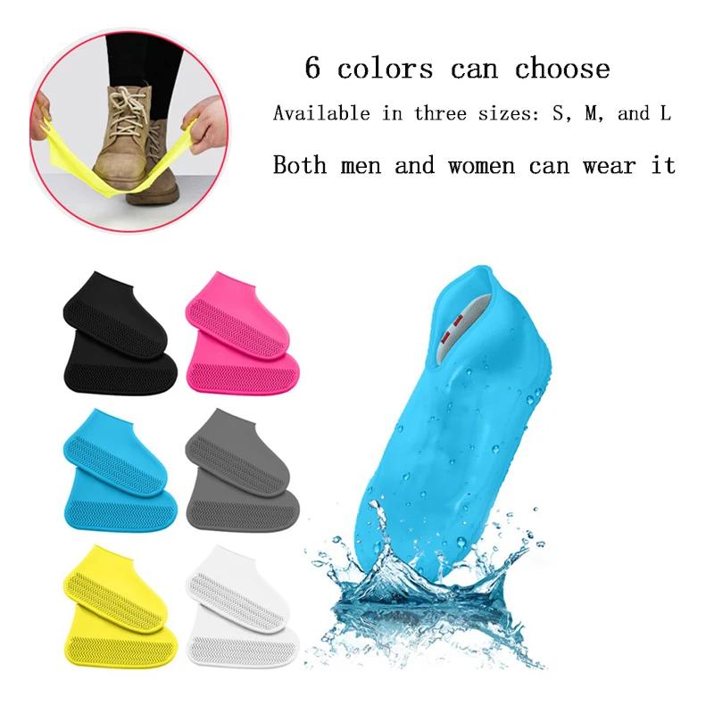 Chaussures de pluie étanches antidérapantes pour pêche - Bottes silicone réutilisables unisexes