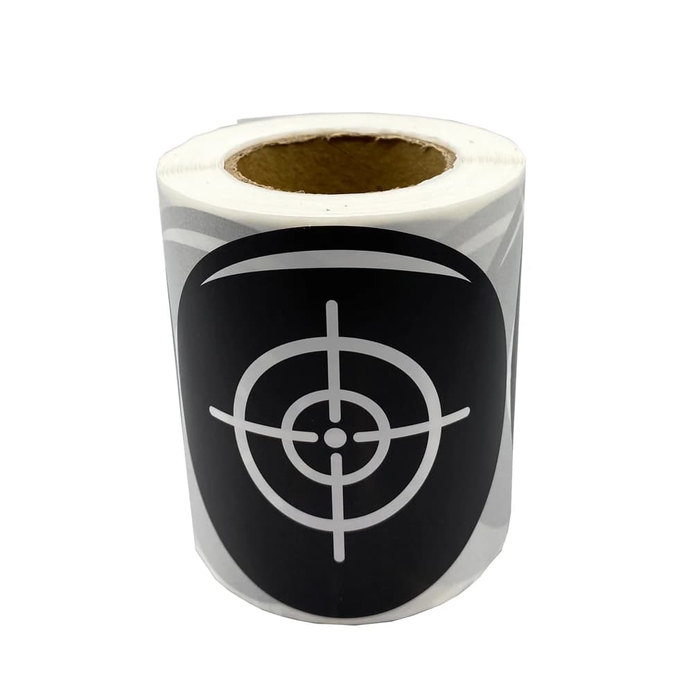 Cibles adhésives 3 pouces noir et blanc 200 pièces pour pistolet à plombs et BB - Entraînement tir