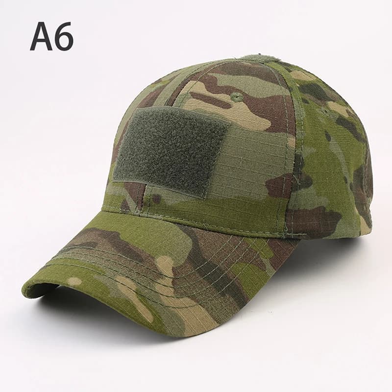 Casquette camouflage tactique pêche combat - Snapback unisexe paintball outdoor été protection solaire