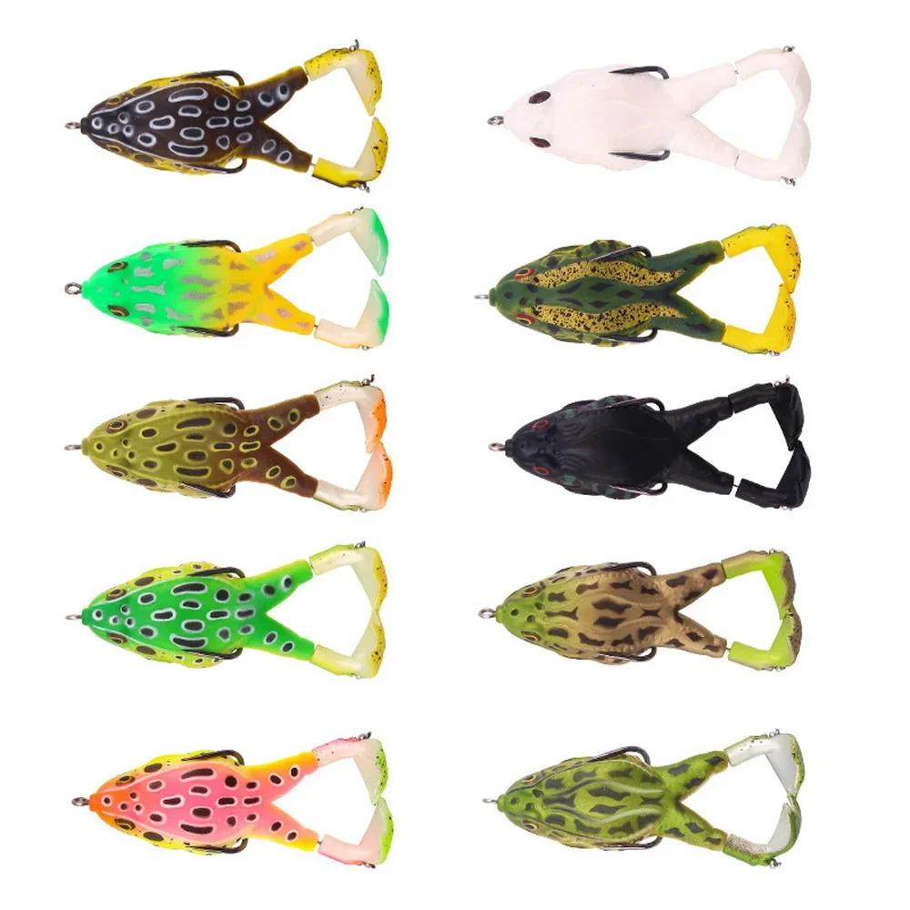 Leurre grenouille Frog Lure avec hélices - Appât de surface en silicone pour black bass et silure