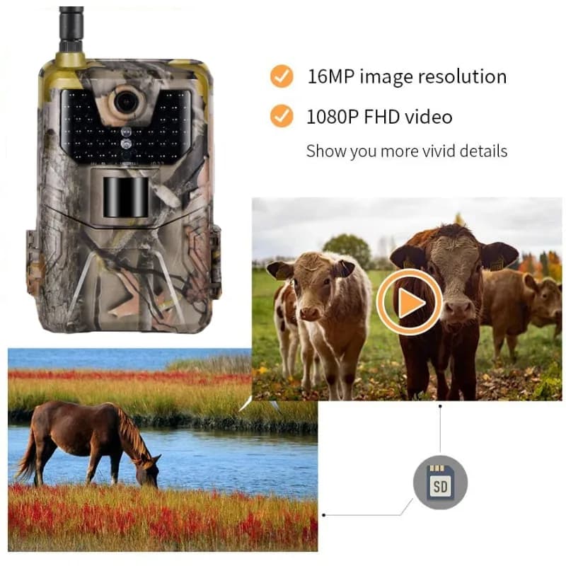 HC900M caméra chasse 20MP 1080P avec envoi SMS MMS boîtier métal étanche vision nocturne 2G