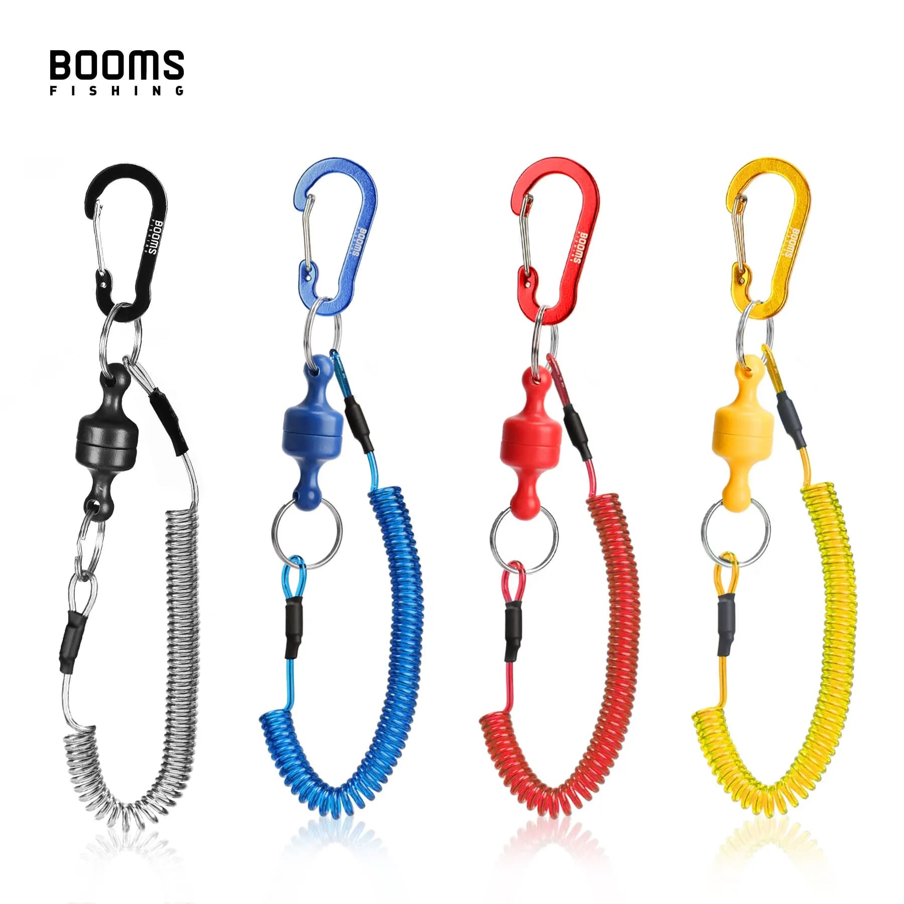 Corde élastique magnétique 1.5m MRC - Lanyard ressort pour épuisette et grips