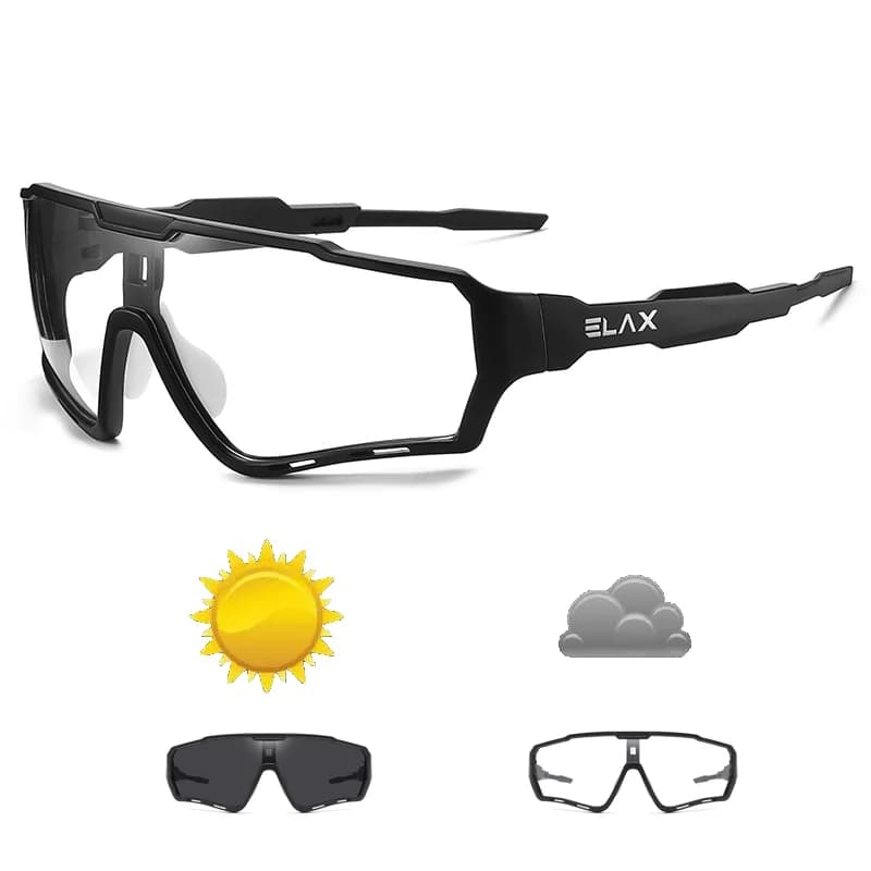 Lunettes photochromiques pêche sport extérieur - UV400 randonnée vélo homme femme