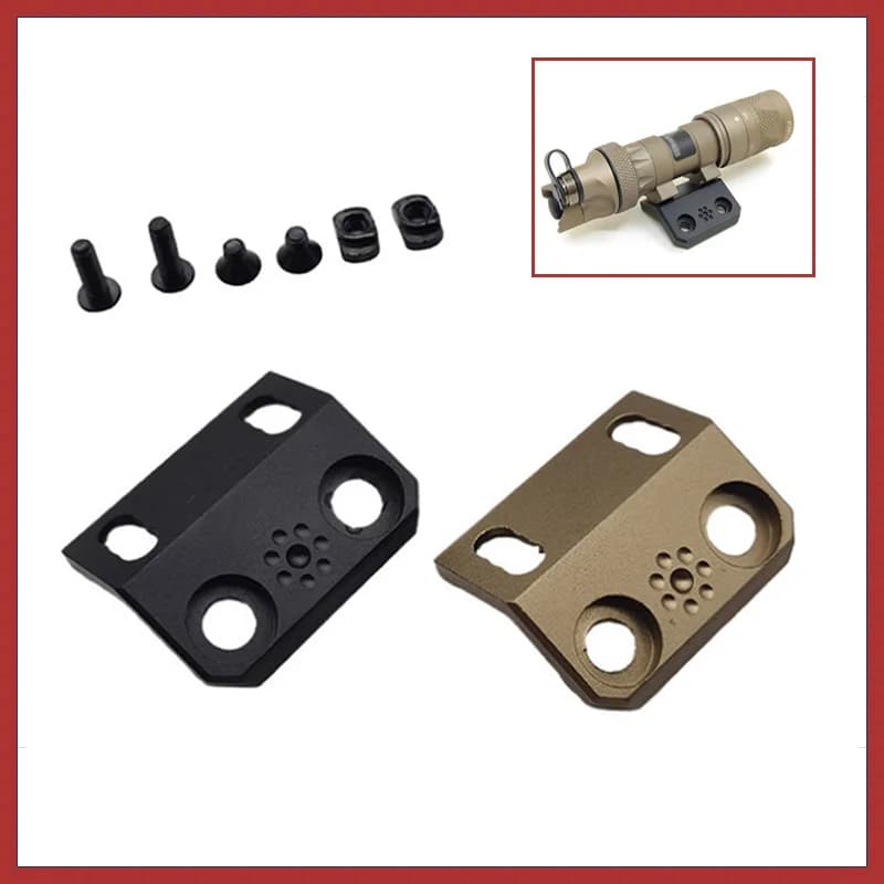 Support tactique M300/M600 pour lampe de pêche - Montage offset CNC pour rail Mlok