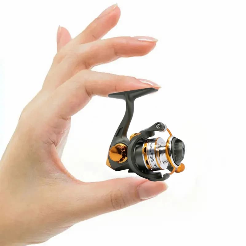 TH Ice Fishing Reel Ultralight Small Spinning Reel Fly Fishing Line Wheel Carp S