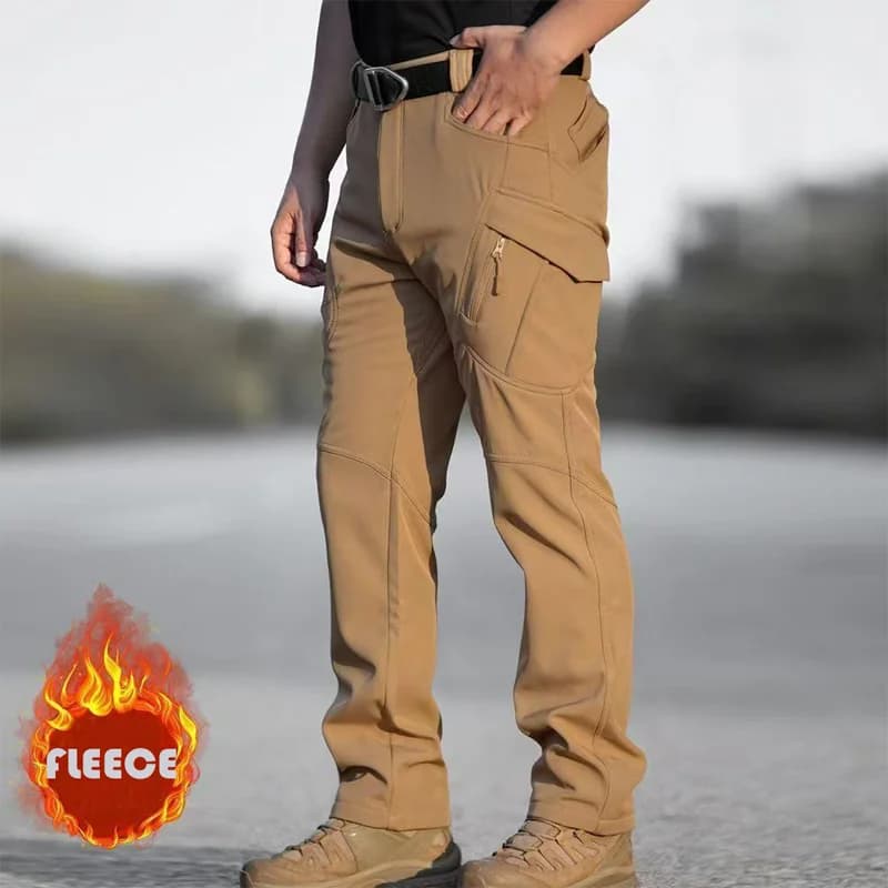 Pantalon hiver polaire imperméable softshell pêche camping - Cargo chaud militaire homme outdoor