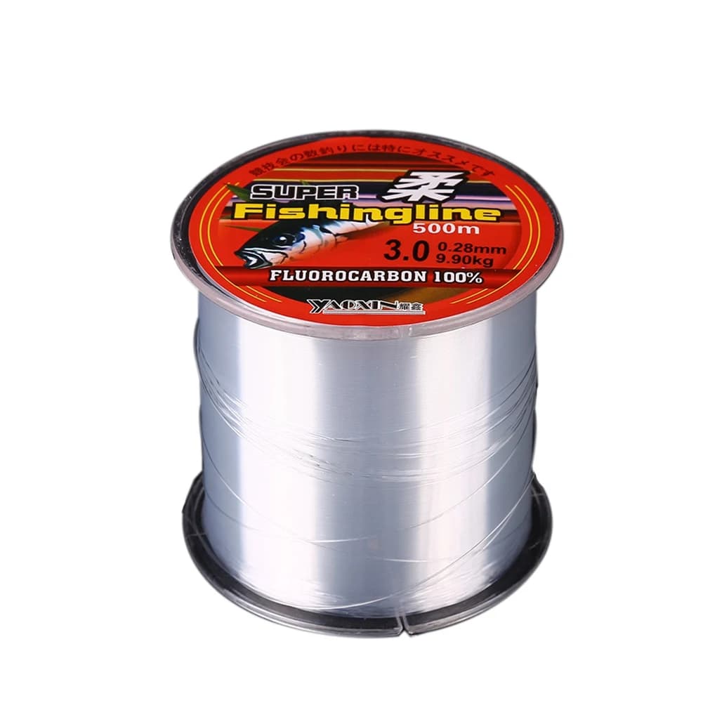 Ligne de pêche nylon super résistante 200m 300m 500m multifilament sans fluorocarbone pour tous poissons