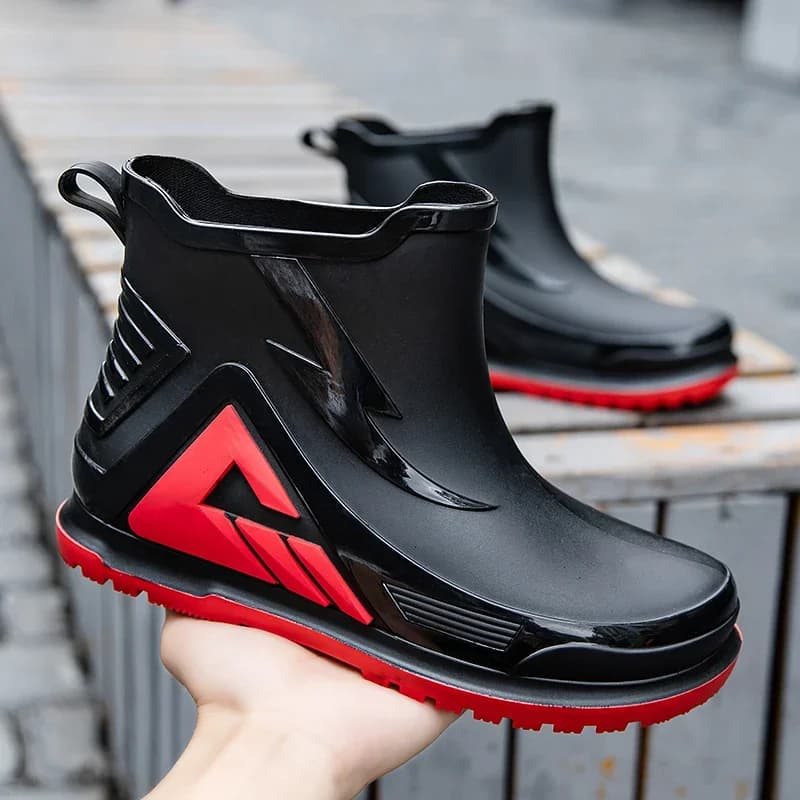 Bottes pluie hautes homme caoutchouc pêche bateau étanches professionnelles imperméables longue durée