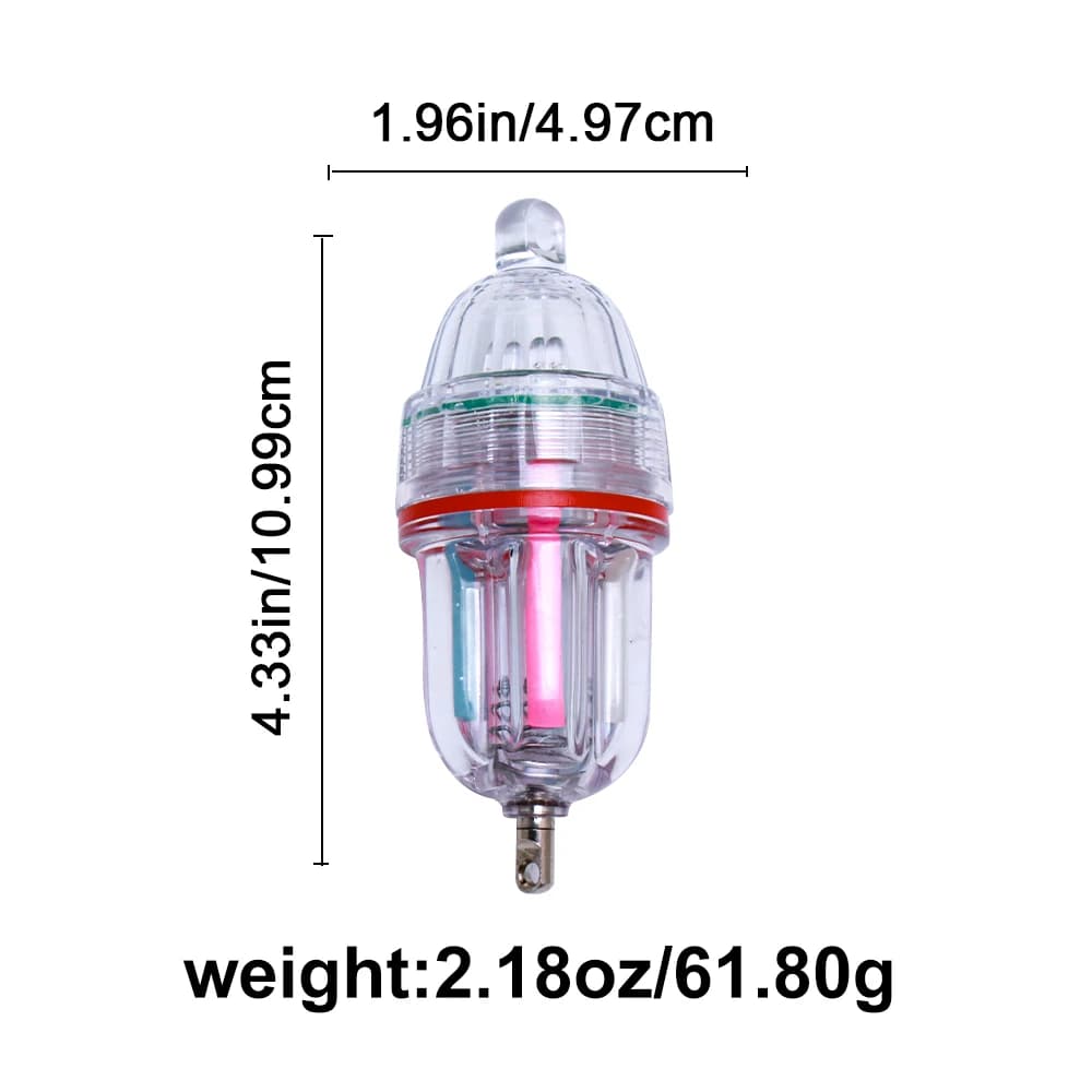 Lampe de pêche en mer LED haute pression verte et blanche - Attraction lumineuse pour poissons