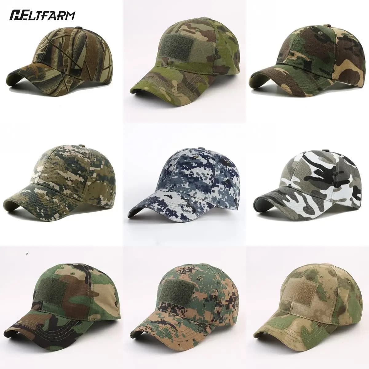 Casquette ajustable camouflage pêche été - Protection solaire camping randonnée pêche