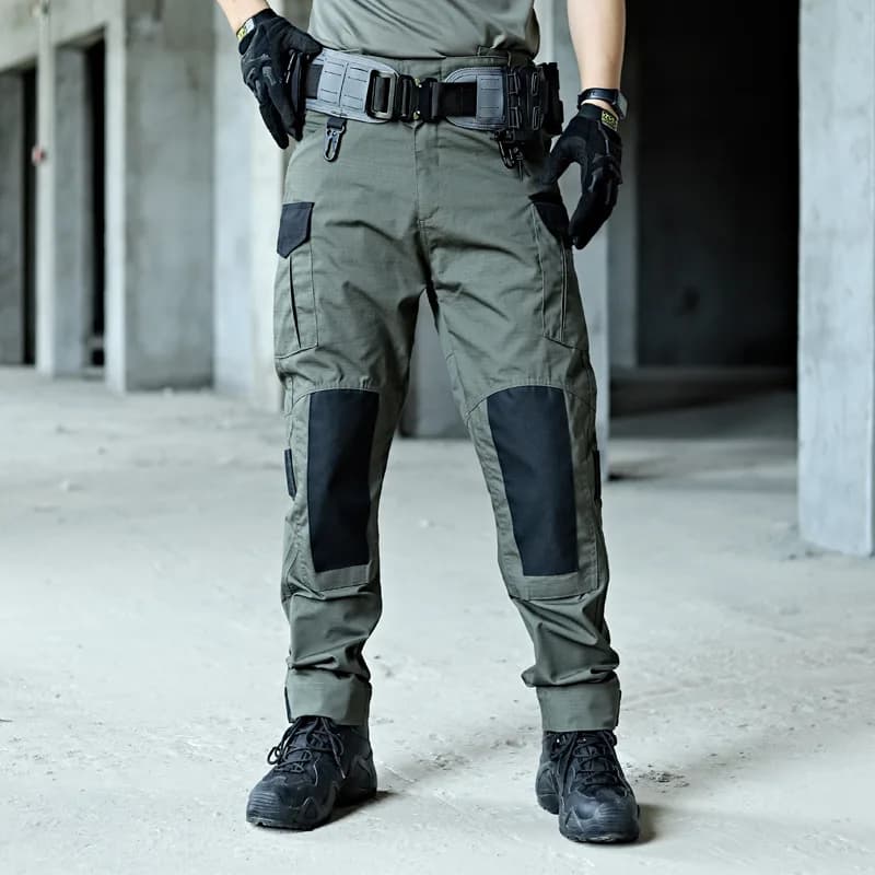 Pantalon militaire cargo tactique homme résistant imperméable pêche randonnée multi-poches