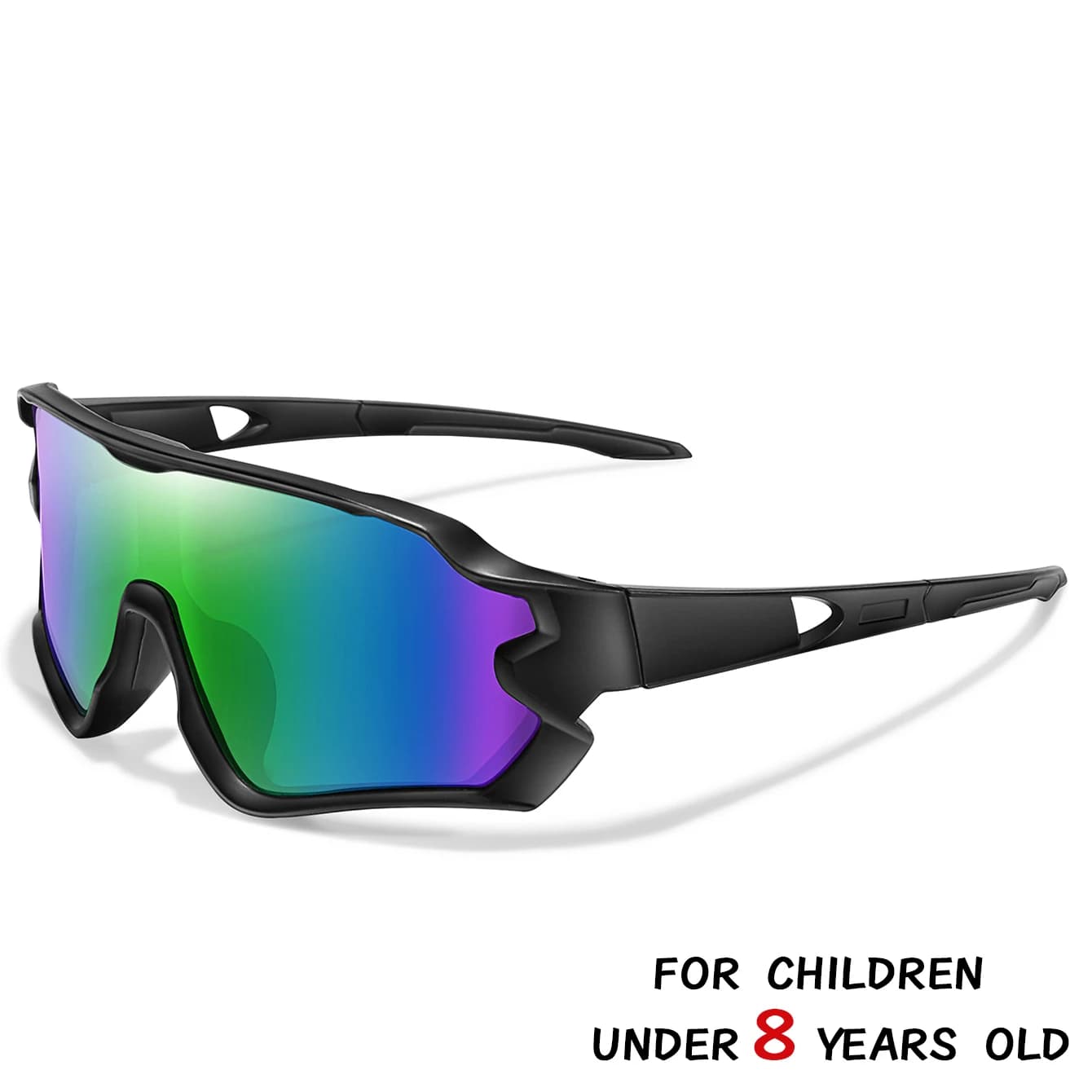 Lunettes de pêche enfants 3-8 ans UV400 protection totale pour pêche en mer et rivière