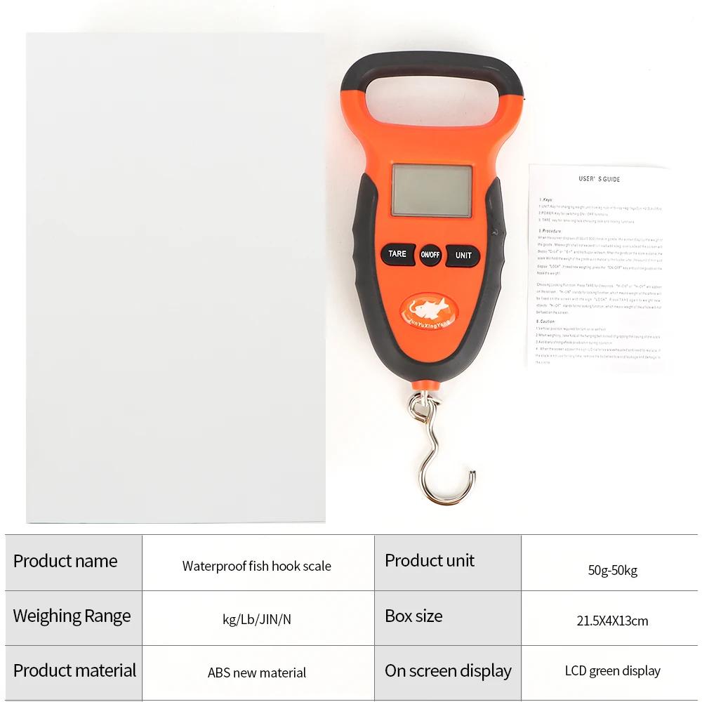 Balance digitale pêche 50kg waterproof - Pèse-hameçon portable précis pour poissons et bagages