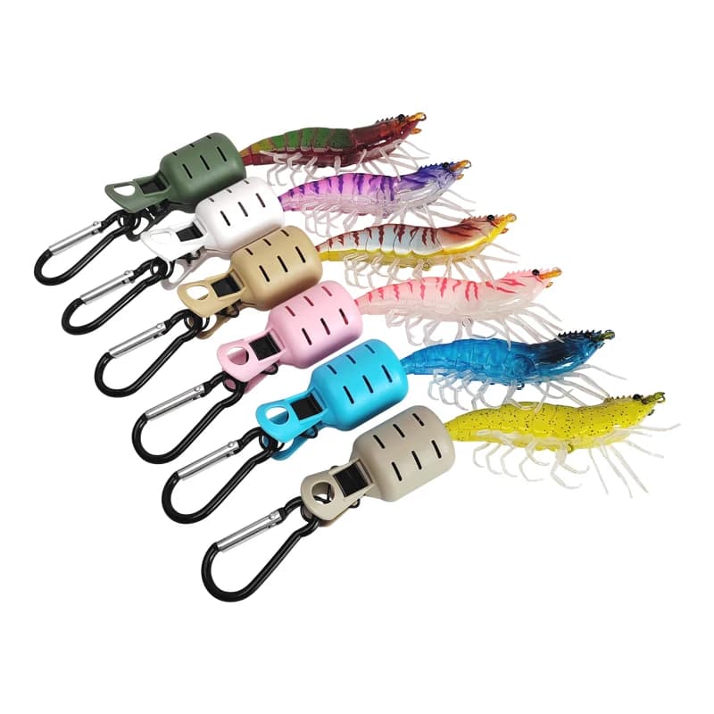 Kit protection leurre calmar 6 pièces - Capuchon appât poulpe egi avec mousqueton accessoires mer