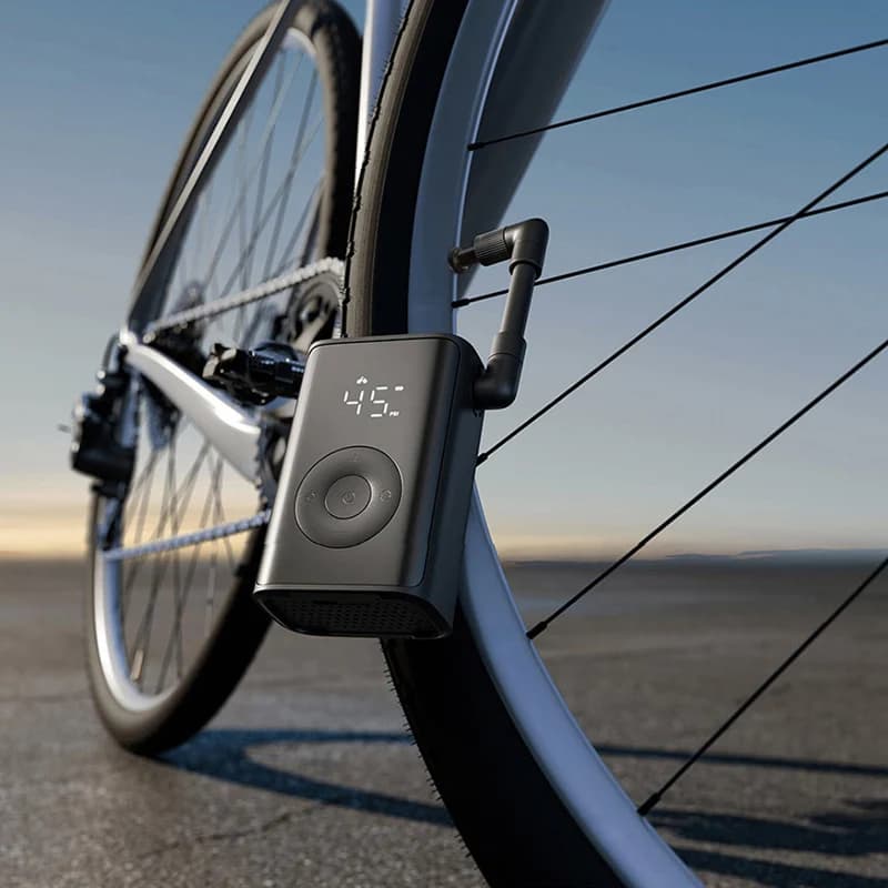 Pompe à air électrique Mijia portable 2025 - Compresseur 150PSI avec détection pression pneus vélo