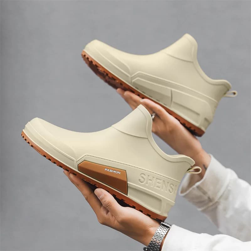 Bottes travail couple basse imperméables mode pêche lavage auto antidérapantes chaussures casual homme femme